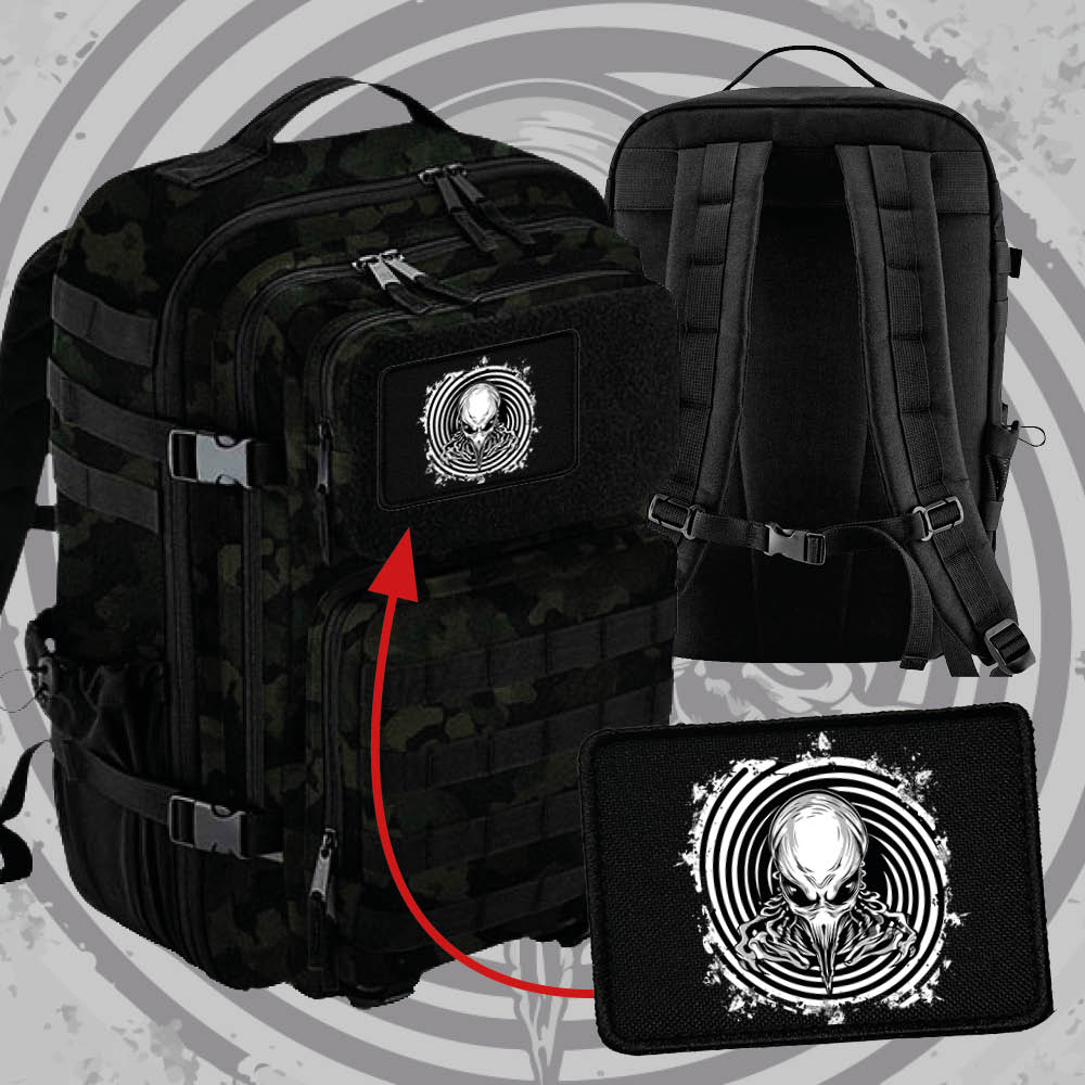 Batoh s vyměnitelnými patchemi 35L